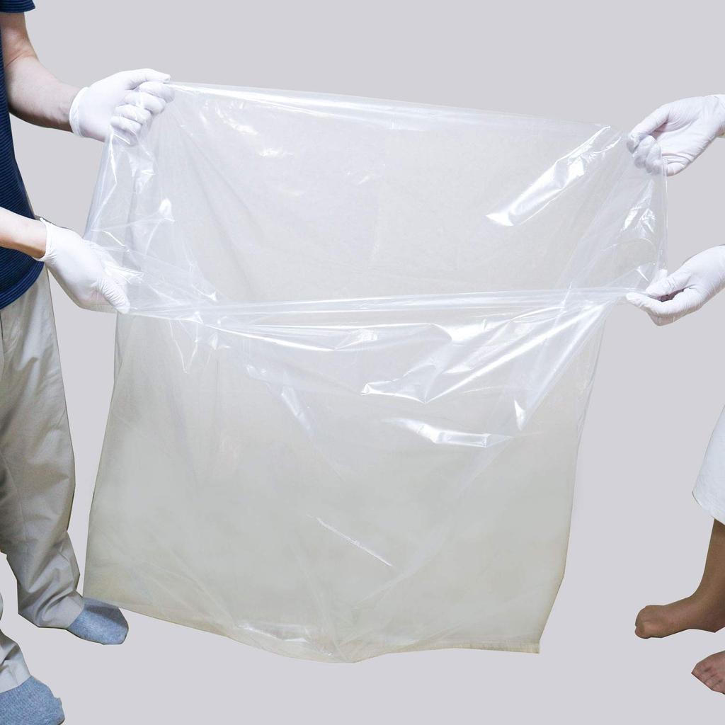 Garbage Bag 120L Transparent Width X Height 50 Micron Thick 10 Pieces X 3 Books 1,000 1,200mm [30 Pieces]