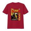 Comic Book Cover Saw T Shirt Horror Movie Inspired with Spine Tingling Design vintage Washed Versatile Slightly Comfortable