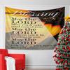 "The Blessing - Numbers 6:24-27" Pattern Wall Hanging Tapestry Decorative Tapestry Home Decor for Bedroom and Living Room