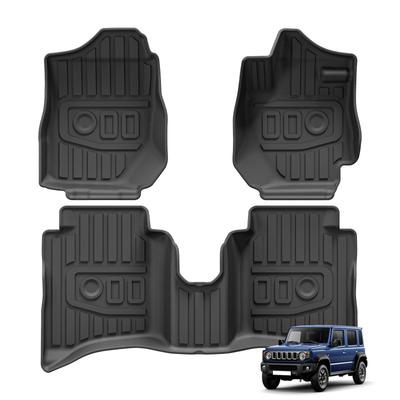 ZUNDUO Коврики в салон 3D для Suzuki Jimny Nomad на передний и второй ряды сидений Автоматически подходят с апреля 2025 года Легкий набор из TPE и на заказ для интерьера