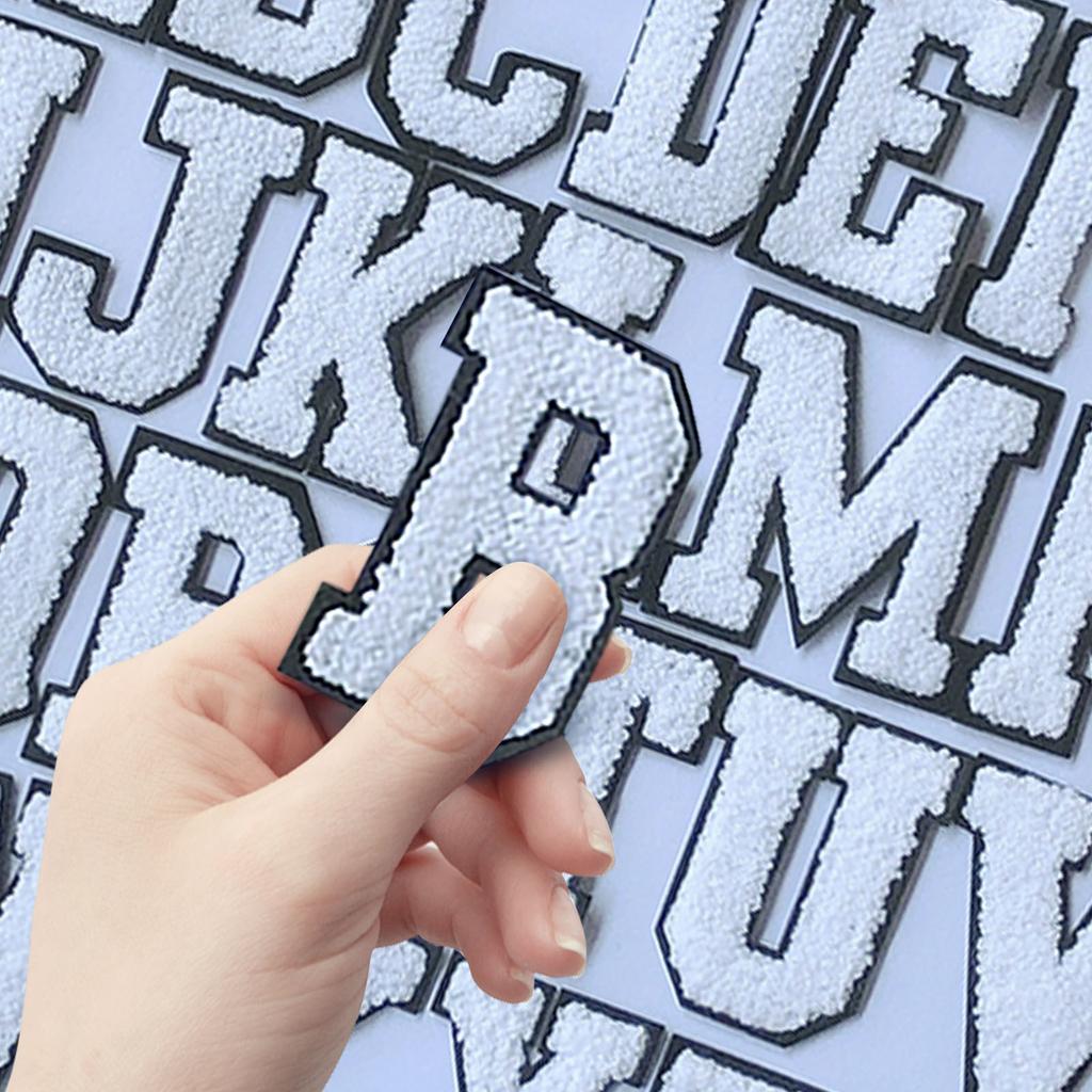 Английские буквы алфавита полотенце вышитые нашивки для детской одежды сумки джинсы пришить аксессуары DIY имя патч аппликация