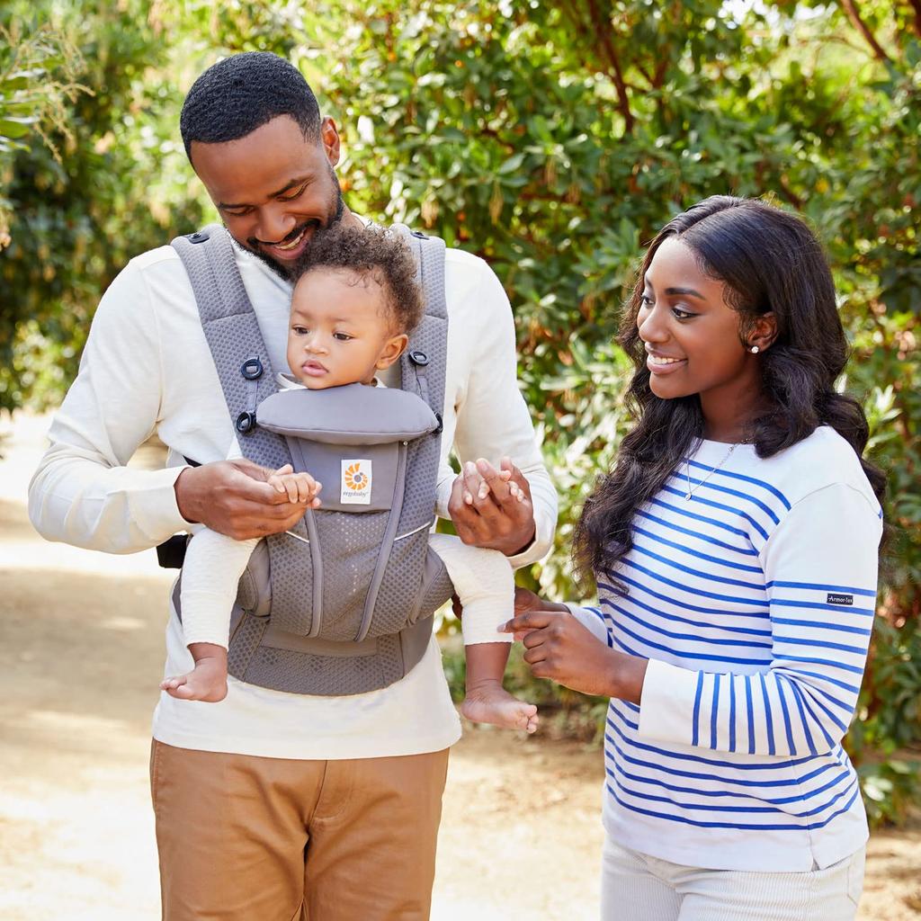 Ergobaby Ergobaby Детский рюкзак-кенгуру OMNI Breeze Sapphire Blue От 0 до 36 месяцев Сетчатый материал Отличная воздухопроницаемость Можно носить лицом вперед Новорожденный ребенок