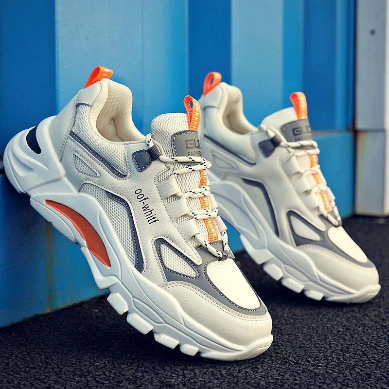 Men's Shoes Summer Dad’s Shoes Korean Trend Sports Casual Tide Shoes Breathable Running Shoes