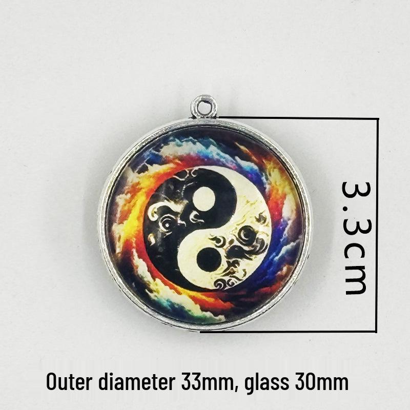 Двусторонний талисман Благословенного Юэ Лао: Подвеска-амулет «Гармония и брак»