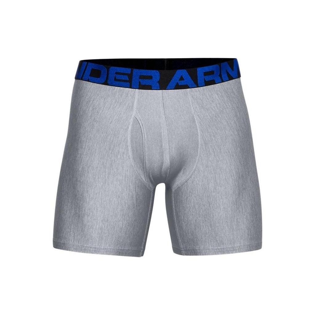 Under Armour Tech Boxerjock растягивающиеся боксеры мужские нижнее белье Ironstone Blue 1363619-408
