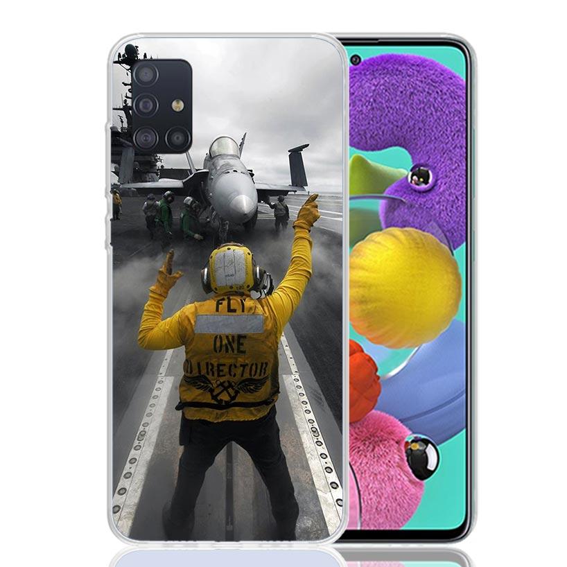 Military Aircraft Warship Fighter Phone Case for Samsung Galaxy A52 A51 A50S A12 A22 A32 A72 A10S A30S A31 A71 Note 20 Ultra 10