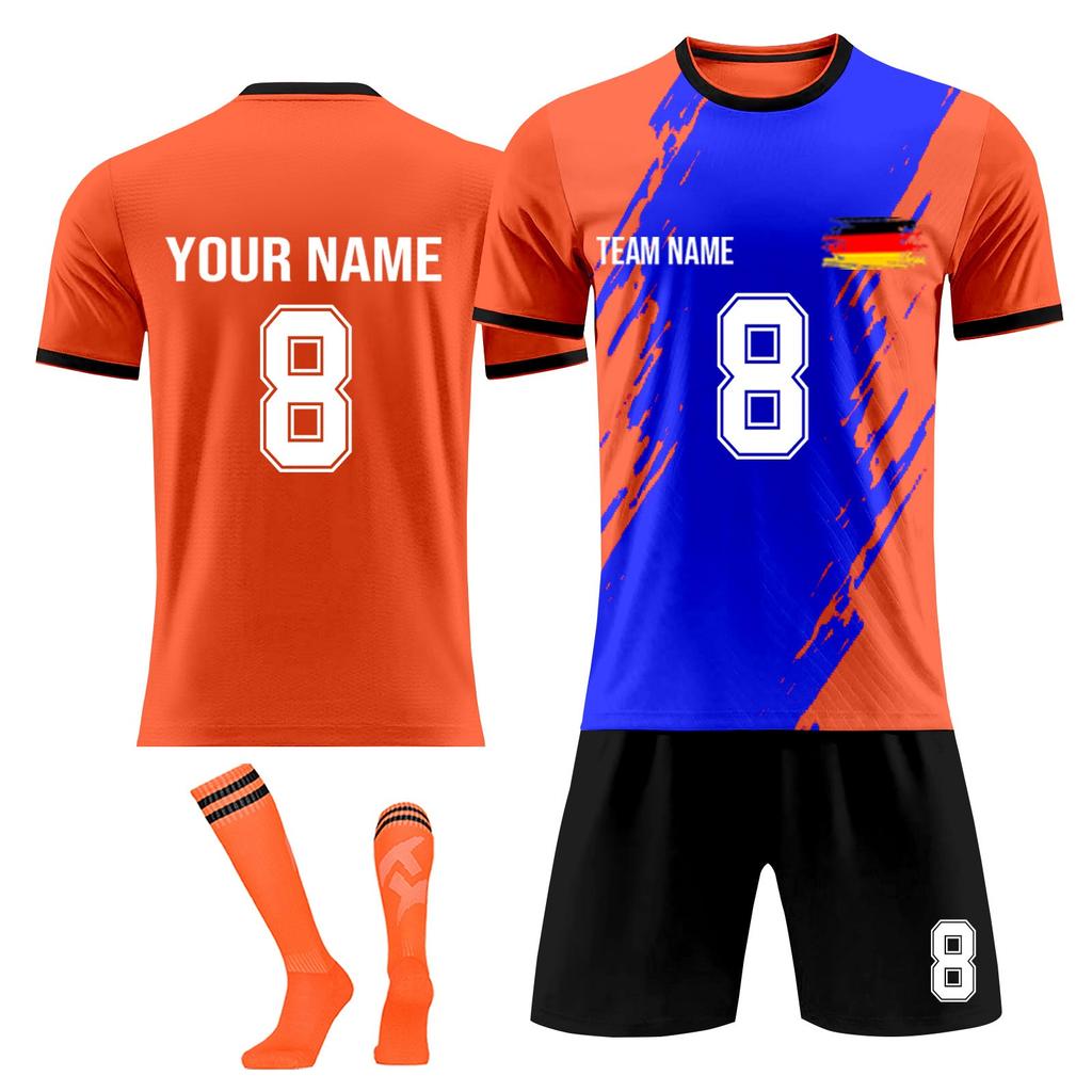 Personalised Shirts Kit Mens Girls With Name Number Custom Football Jerseys For Boys Training Suit