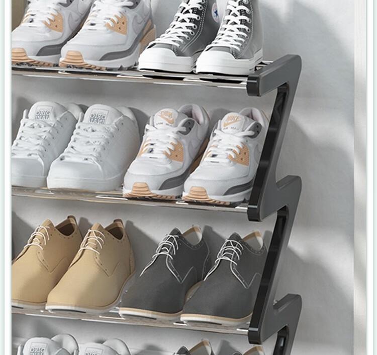 Shoe rack, simple shoe cabinet, dormitory, small household rental room, entrance shoe storage rack, multi-layer movable shoe rack