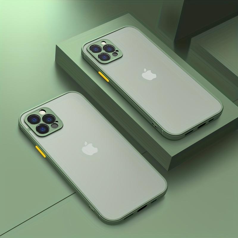 Роскошный матовый противоударный чехол для телефона iPhone 11 12 13 14 15 Pro Max Plus Mini XR X XS IPhone 7/8/SE 3/2 (Издание 2022/2020 г.) Чехлы для полного покрытия линз
