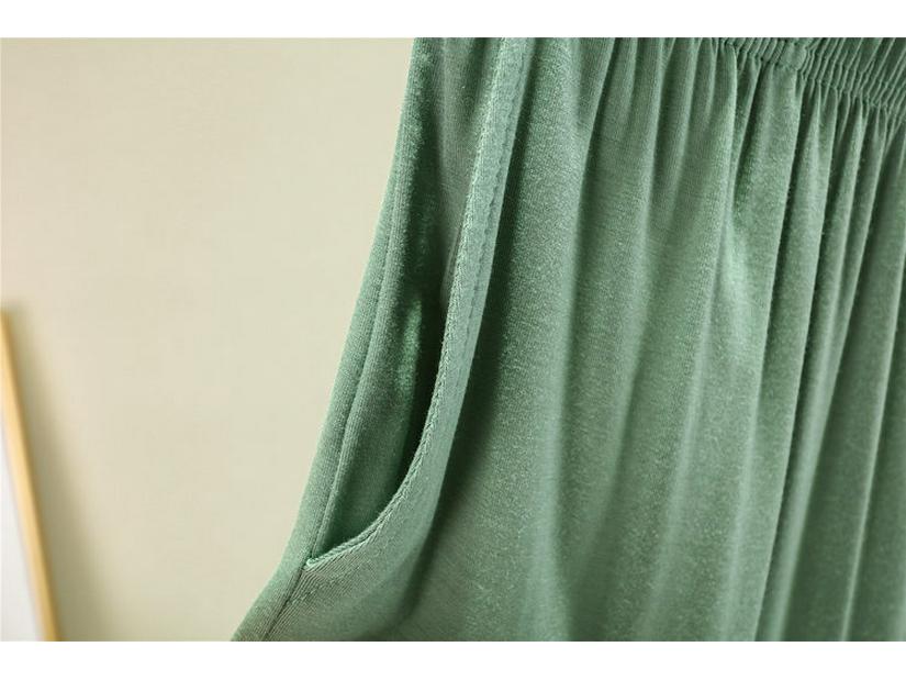 Мужские летние свободные брюки из модала — легкие, универсальные, с высокой талией, широкие пижамные брюки с карманами