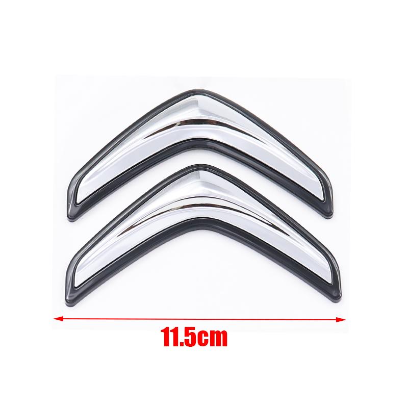 1pcs ABS new 8.1cm 11.5cm Citroen Car Rear Bumper tail door trunk car rear Emblem sticker styling Accessories