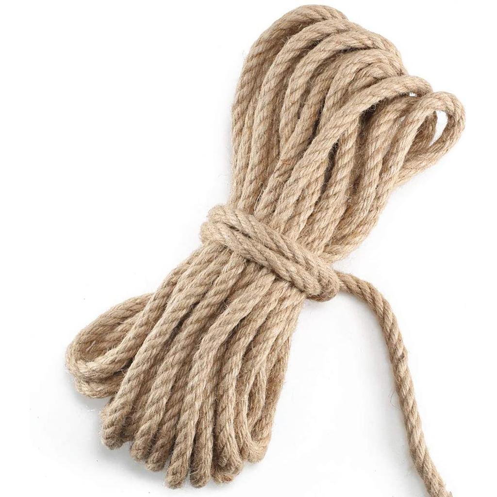10mm Natural Hemp Rope Tug Of War Rope Household DIY Decorative Rope 10 M