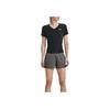 Under Armour Solid Color Straight Leg Letter Print Shorts Women Shorts Gray 1344552-090