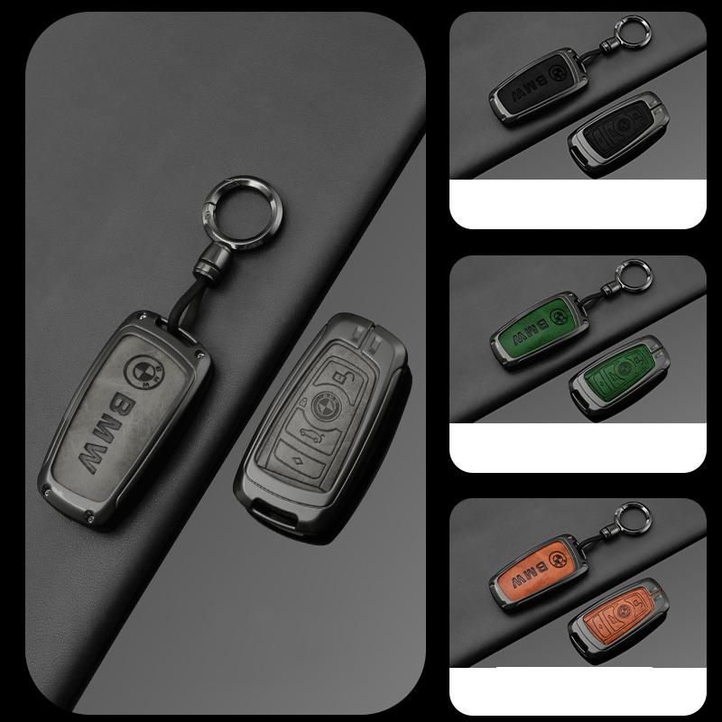 BRHE9 Fashion Zinc Alloy Car Key Case Cover Holder For BMW F30 F20 F10 F18 F22 F01 X3 X4 F06 F02 M3 M5 Protection Keychain Accessories