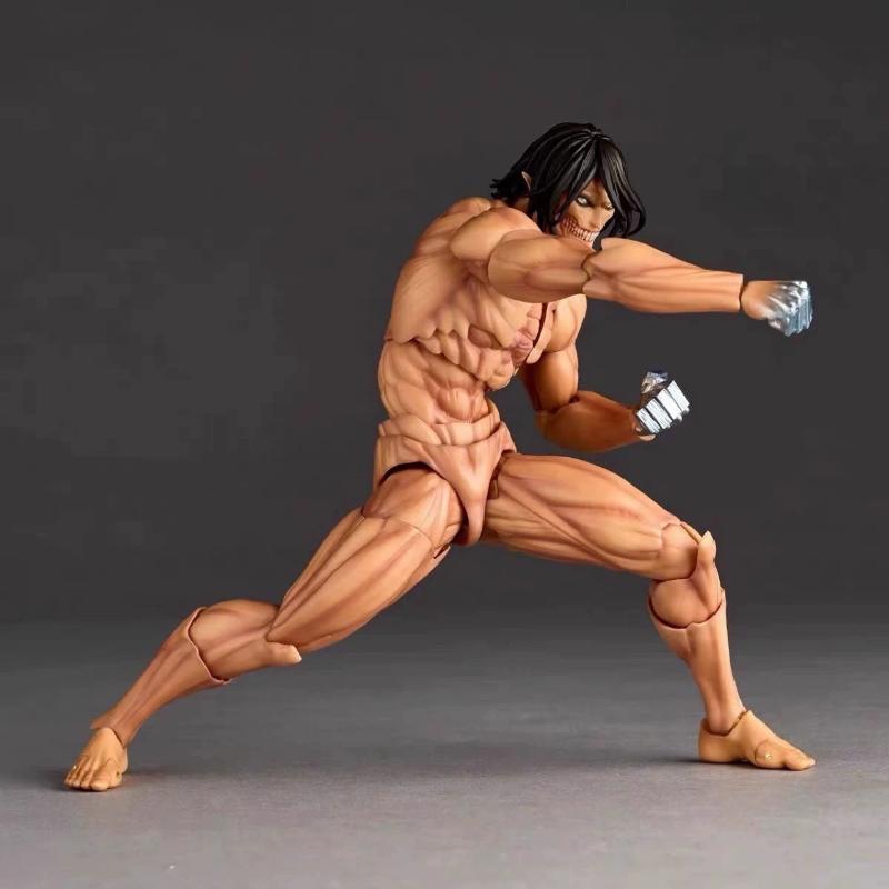 Фигурка Атака Титанов Revoltech Бронированный Титан Фигурки Действия Amazing Yamaguchi Yoroi no Kyojin Райнер Браун ПВХ Модель Игрушки