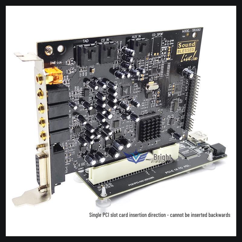 Адаптер PCIe на два PCI для карт захвата, звуковых, параллельных и золотых налоговых карт