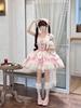 Костюм для косплея Jundakara Lolita, платье JSK с и Французская Морская Принцесса, Корейский Размер L, Набор из 3 предметов, Лента, Оборки, Шнуровка, Милый, Мечтательный,