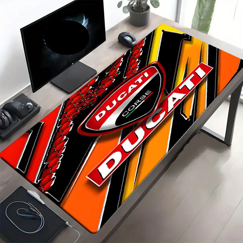 Ducati motorcycle Print Mouse Pad, Anti‑Slip Desktop keyboard Mat, for PC Laptop Gaming Working Daily Use, Cool Festival Birthday Gift