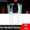 Для Mazda 6 Atenza 2017 2018 Матовая Накладка Панели Коробки Переключения Передач Центральной Консоли Автомобиля Молдинг Отделка Аксессуары Интерьера Модель AT Левый Руль