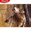 Алмазная картина 5D Волк Алмазная вышивка Крестом Осенняя мозаика Животные Украшения для комнаты