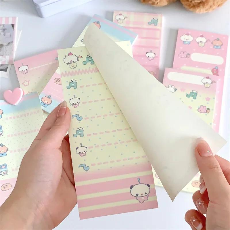 Korean Ins Cute Animal Memo Pad Non-sticky Kawaii Girl Loose-leaf Notepad Message Paper Scrapbook DIY Background Material Paper