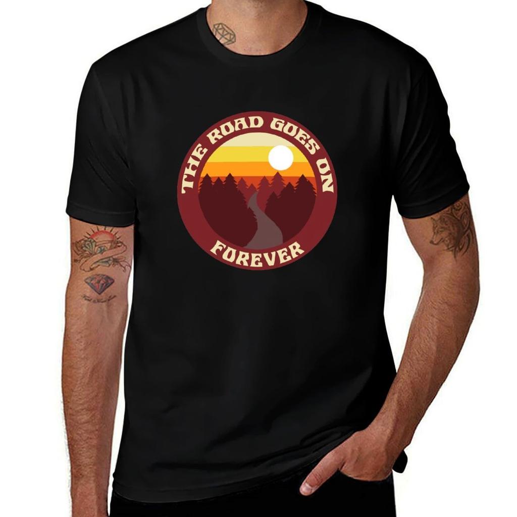 The Road Goes On Forever Tshirt Moisture Wicking Athletic Tshirt