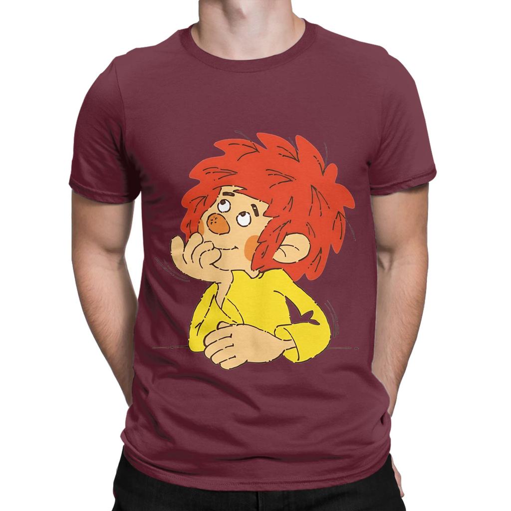 Pumuckl Думает Забавный Графический Хлопковый Футболка 100% Топы Pumuckl Футболки Для Унисекс