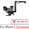Top Earpiece Loud Speaker For iPhone 11 Pro Max Ear Speaker With Light Sensor Mic Flex Cable Replacement Parts