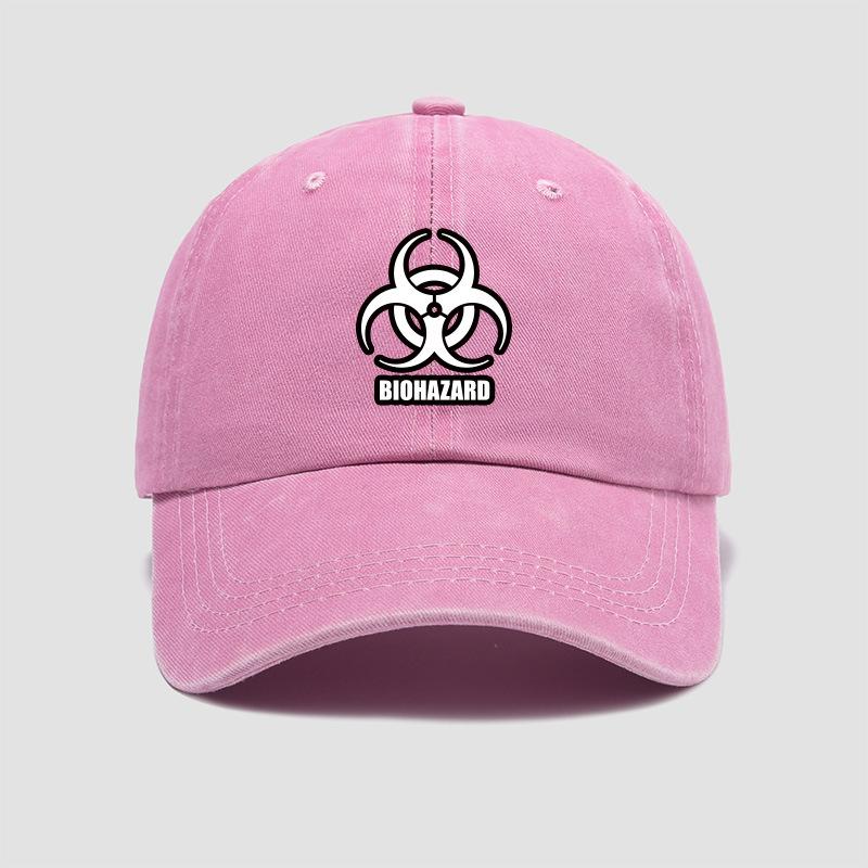 Resident Evil Korean Style Short Sleeve T-Shirt and Cap Set Movie Game Merchandise Chinese Soft Top Baseball Hat Adjustable