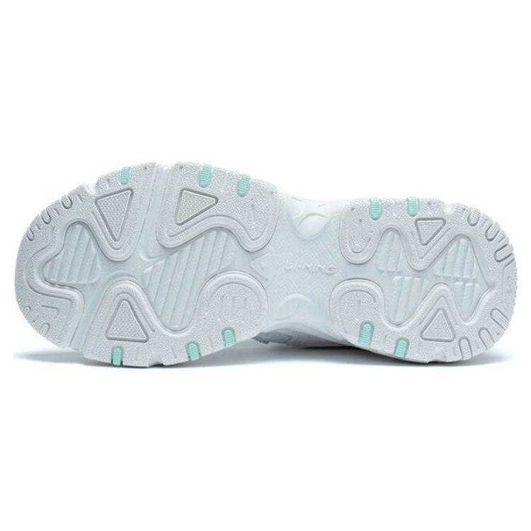 Li Ning New Path 3.0 нескользящие износостойкие низкие спортивные повседневные туфли женские кроссовки белые зеленые AGCT152-2