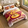 3Pcs Bedding Set Custom Name Text, 1 Sheet 2 Pillowcases Home Bed DecorGalatasaray FC