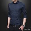 Men's Slim Fit Long-Sleeve White Shirt - Trendy Korean Business Style for Spring and Autumn