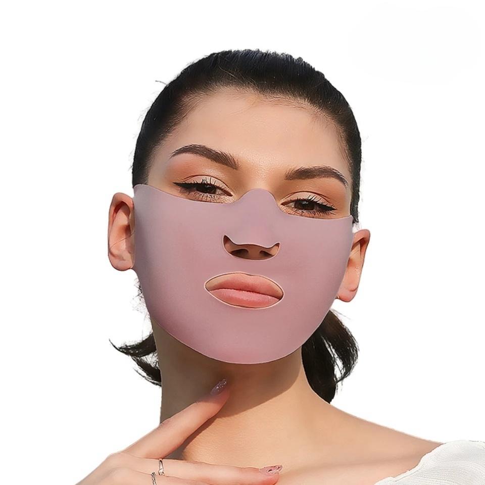 1/2pcs Outdoor Hiking UV Protective Mask Universal Sunscreen Facial Mask Moisturizing Breathable Sun Protection Face Patch