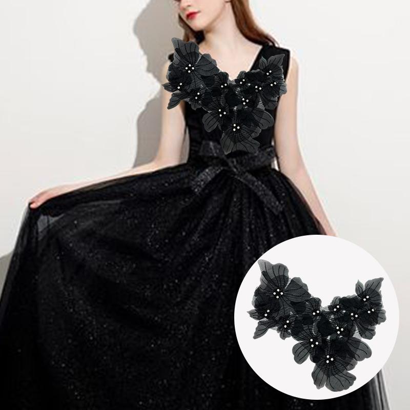 1 шт кружевные цветы одежда аксессуары тканевые украшения нашивка швейные принадлежности сетчатые цветы тканевые нашивки своими руками 4 цвета