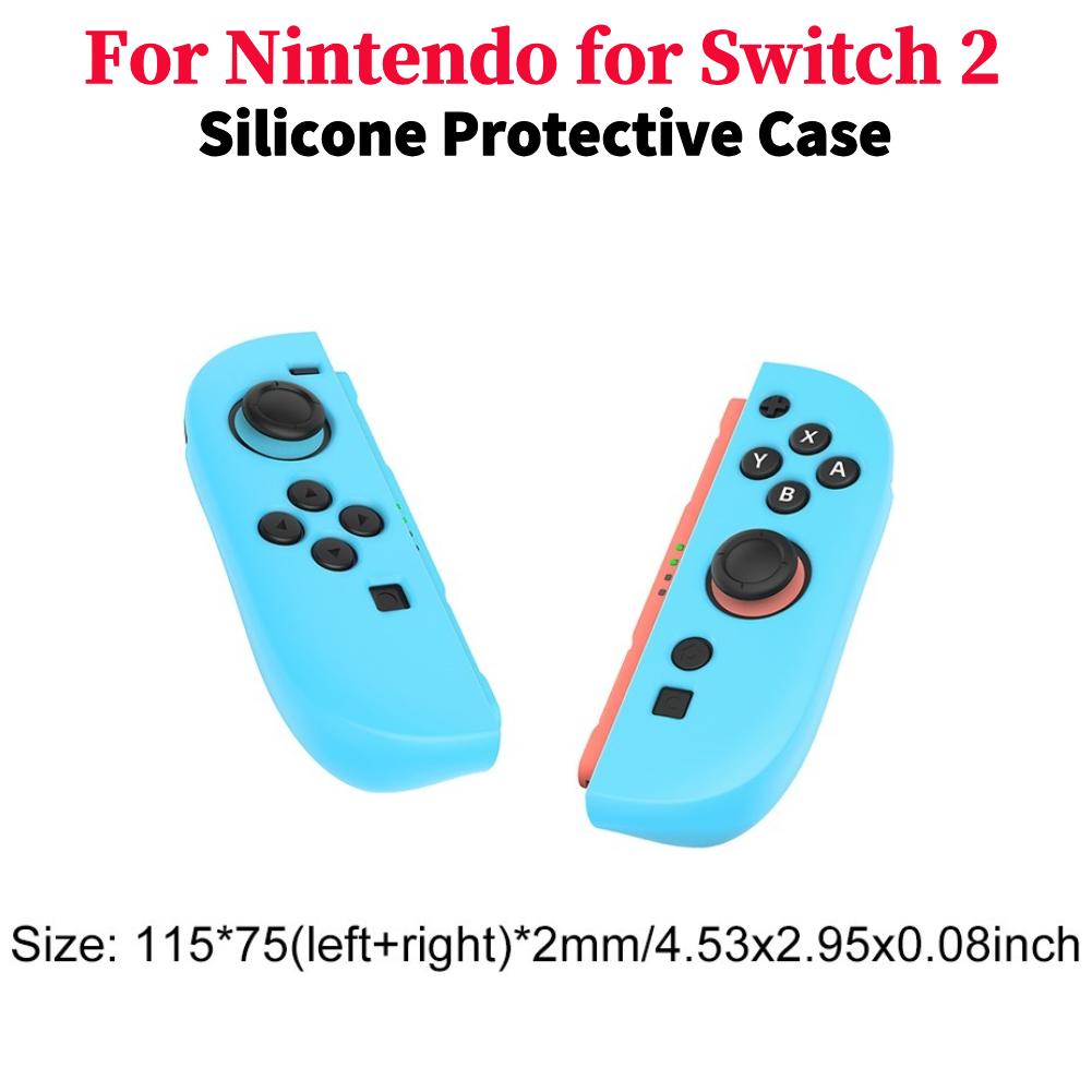 Для Nintendo Switch 2 Рукоятка-держатель для контроллеров Joy-Con Силиконовый защитный чехол Противоскользящие защитные накладки для игрового контроллера NS 2