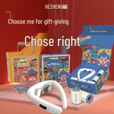 Подарочный набор массажера для шеи и моксибустерной банки