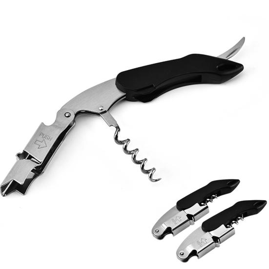 Открывалка для бутылок Многофункциональная нескользящая ручка Экономящая труд нержавеющая сталь 2 в 1 Извлекатель пробок из винных бутылок Кухонные принадлежности