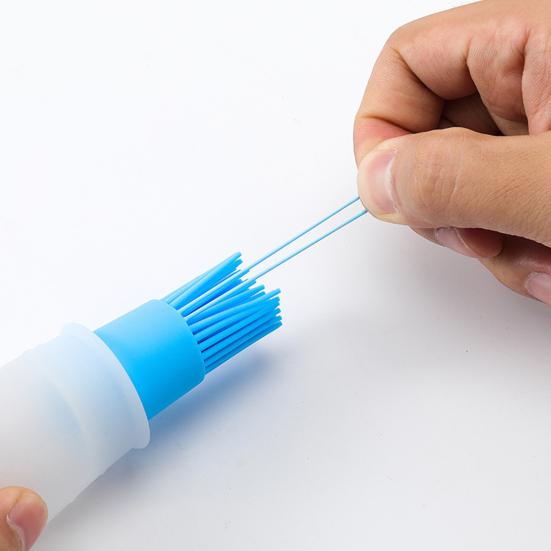 Масляная щетка Пищевая Удобная силиконовая портативная бутылка с защитой от утечек с щеткой Оборудование для гриля на открытом воздухе Ежедневное использование