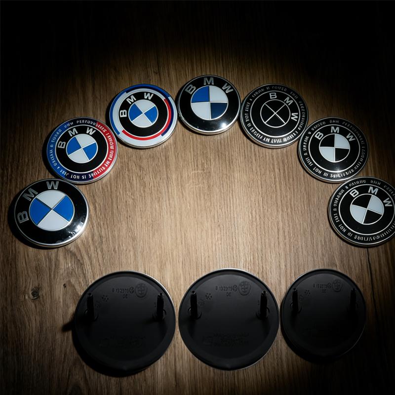 BMW 74mm 82mm 3D ABS Front Hood Rear Trunk Emblem Badge Cover Accessory For E46 E90 F30 F10 F20 G20 E87 E60 E63 F01 F02 G14 E83 wzjh87