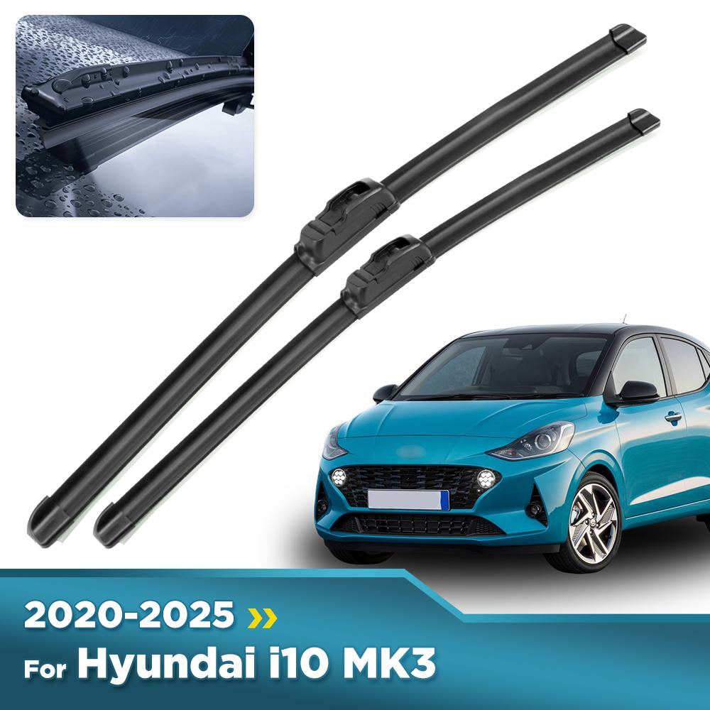 Для Hyundai i10 MK3 2020-2025 2021 2022 2023 2024 Дворник Дворники лобового стекла Щетка для стекла 24"+16