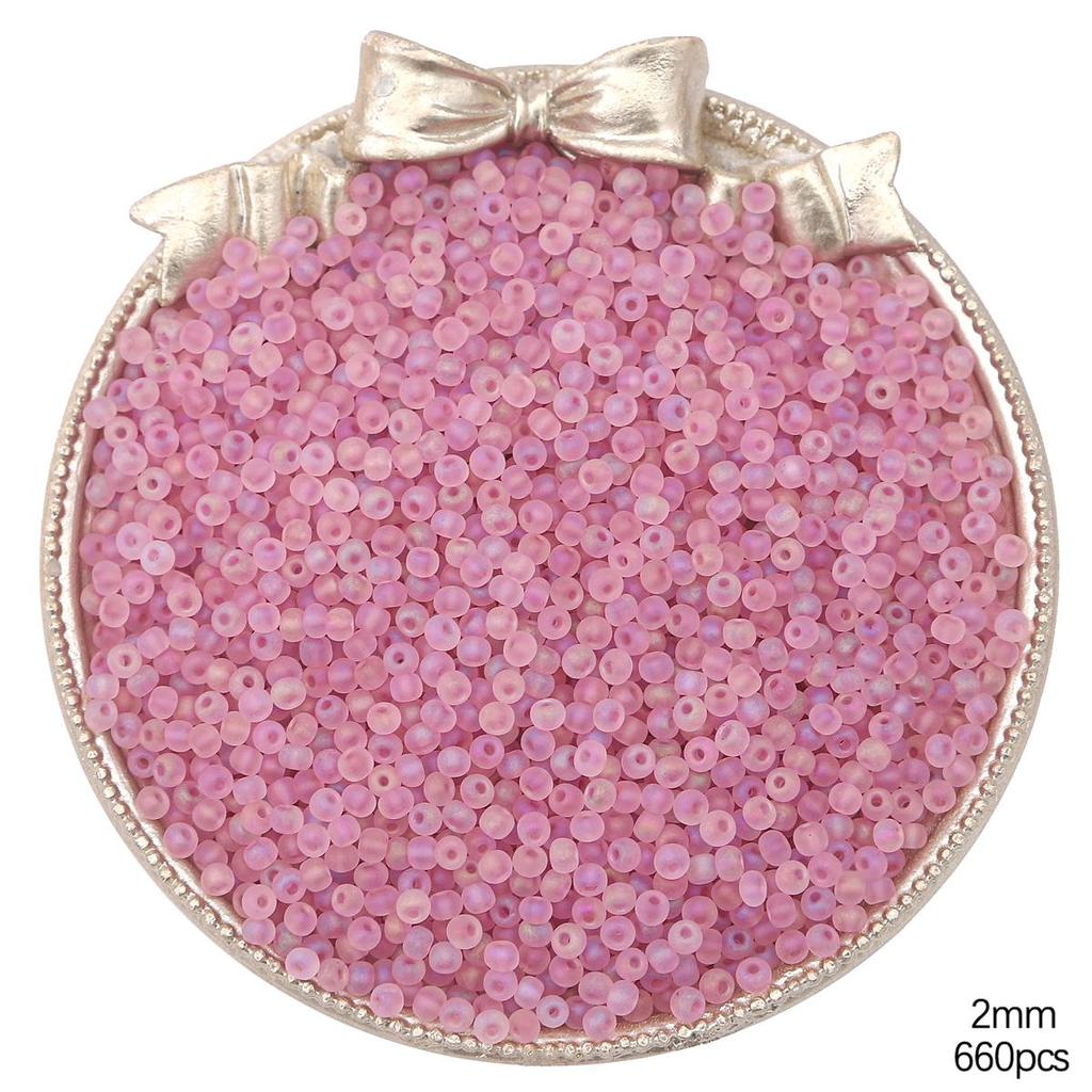 Высококачественные матовые стеклянные бусины-бисер разных цветов для изготовления украшений своими руками