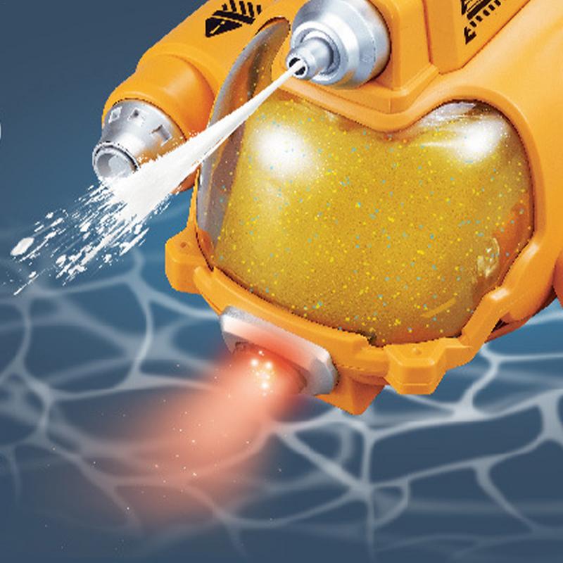 Non-Toxic Rc Submarine Boat With Water Gun Remote Control Boats For Pool Bathtub Water Toys Rc Ship 360 Rotation Ship Spray Water Kids