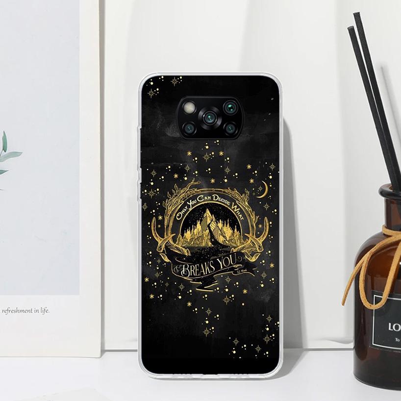Чехол для телефона Sarah J Maas «Двор тумана и ярости» для Xiaomi Poco X7 X6 X5 M7 M8 Pro F7 Ultra Redmi 15C 15 13C 13 12C 12 10 10C 10A A