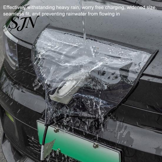 Outdoor Charging Station Accessories Rain Cover for Port, Waterproof Port Protective EVCharging ,Transparent Magnetic EV Charger Protector