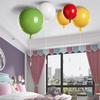 Современные 5-цветные акриловые потолочные светильники с воздушными шарами для детской комнаты, декор для дома, спальня, потолочные светильники с лампочками E27 и выключателем.