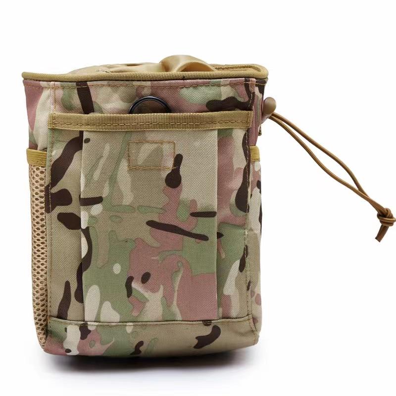 Outdoor Molle Drawstring Magazine Dump Pouch Adjustable Utility Belt Fanny Hip Holster Bag Outdoor Ammo Storage Pack