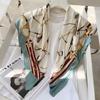 90cm *90cm Design Scarf Lady Shawl Printed Silk Felt Headscarf Scarf Lady Headscarf Square Scarf Lady Wrap Scarf 2021