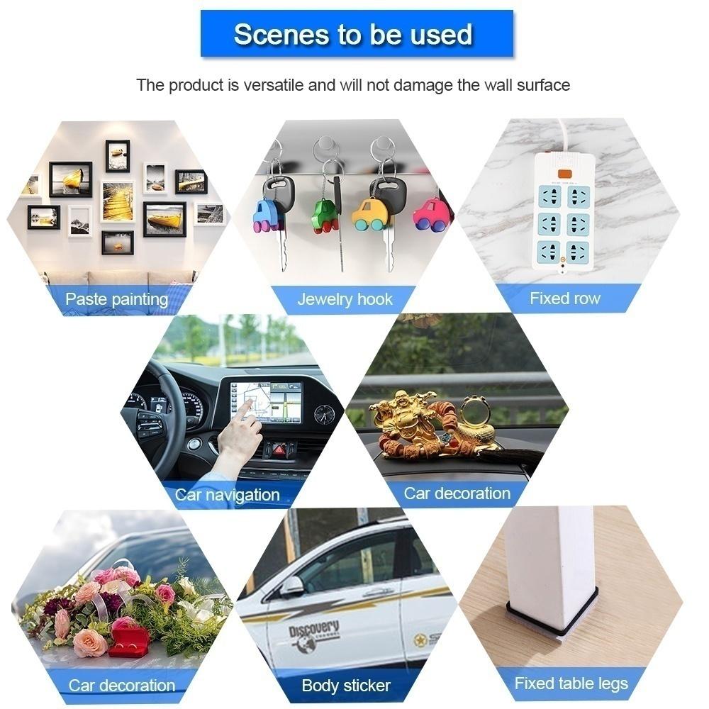 1/3/5 м многоразовая бесследная двусторонняя волшебная нано-лента-гелевая ручка, наклейка, съемные моющиеся ленты, клейкая пенопластовая лента, толще