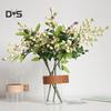Blooming Bouquet Artificial Berry Leaf Twig Garden Flower Arrangement Desktop Home DIY Decor