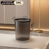 Большой прозрачный пластиковый мусорный бак для дома, высокая эстетика, прижимное кольцо, толстая корзина для бумаги, кухня, ванная комната, гостиная